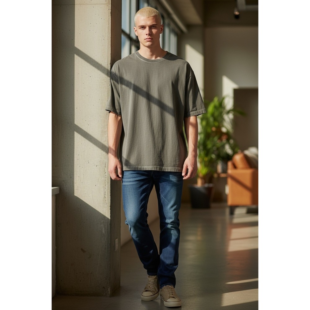 Richie Le Collection 2XL Men's Vintage Gray T-Shirt‎ Pair Streetwear Grunge